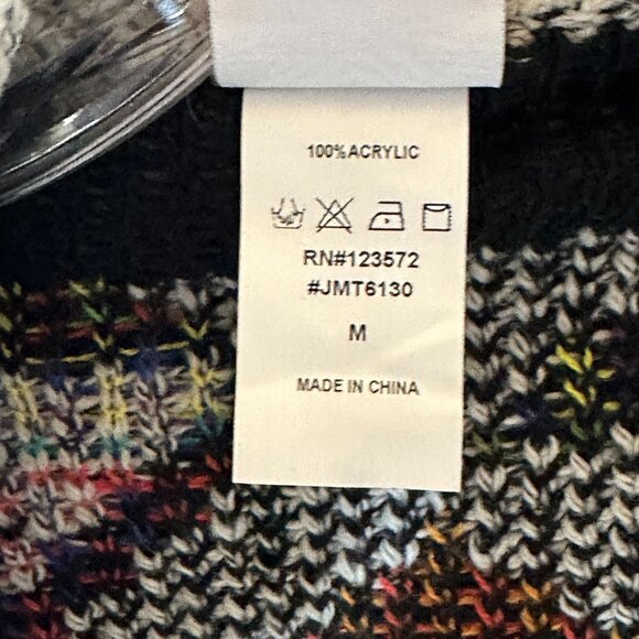 Northern Angel Cardigan Sweater M Aztec Duster Open Front Boho Western - Picture 10 of 11